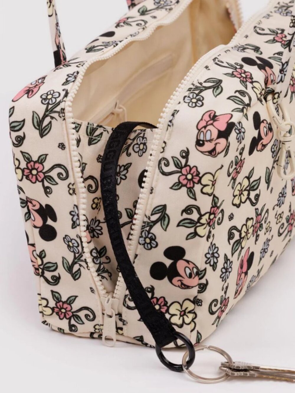 NWT BAGGU Nylon Bowler Bag - Storybook Floral - Picture 2 of 2